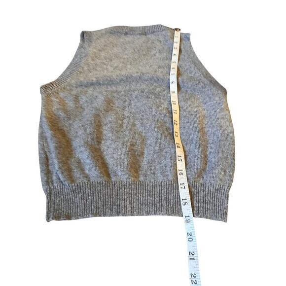 Brandy Melville Grey Wool Blend Sweater Vest One Size - Picture 5 of 6